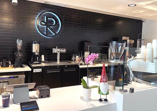 Reborn Coffee at the Manhattan Village Shopping Center Plaza