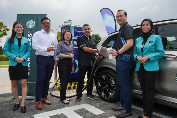 Starbucks installs first electric vehicle chargepoints at Malaysian stores