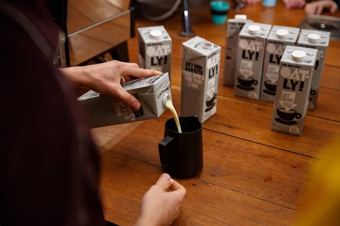 Oatly Launches Barista Organic Oat Drink - KamCity